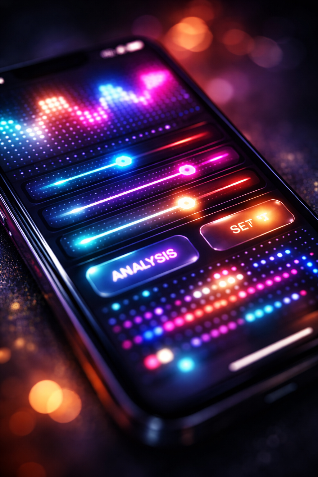 LED effects close-up